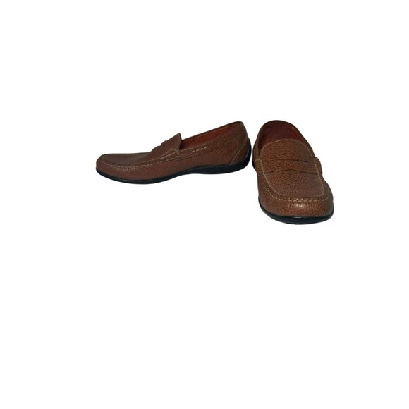 Martin Dingman Bill Penny Loafer Brown Leather Vibram Sole Size 8.5 M